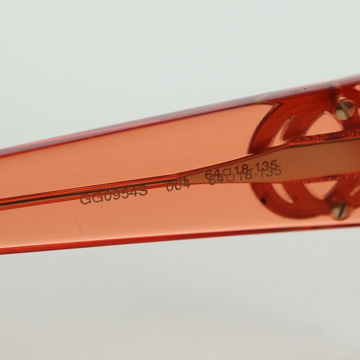 GUCCI Sunglasses plastic Orange Auth 177351M