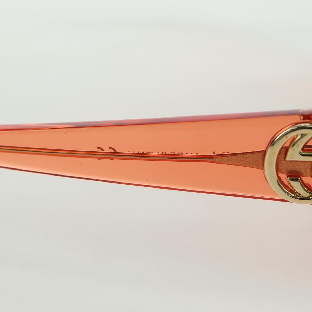 GUCCI Sunglasses plastic Orange Auth 177351M