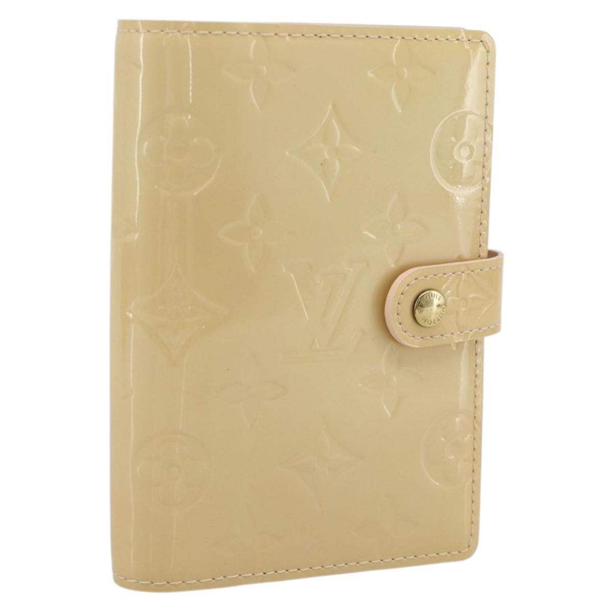 LOUIS VUITTON Vernis Agenda PM Cover Marshmallow Pink R21007 Auth 177352A