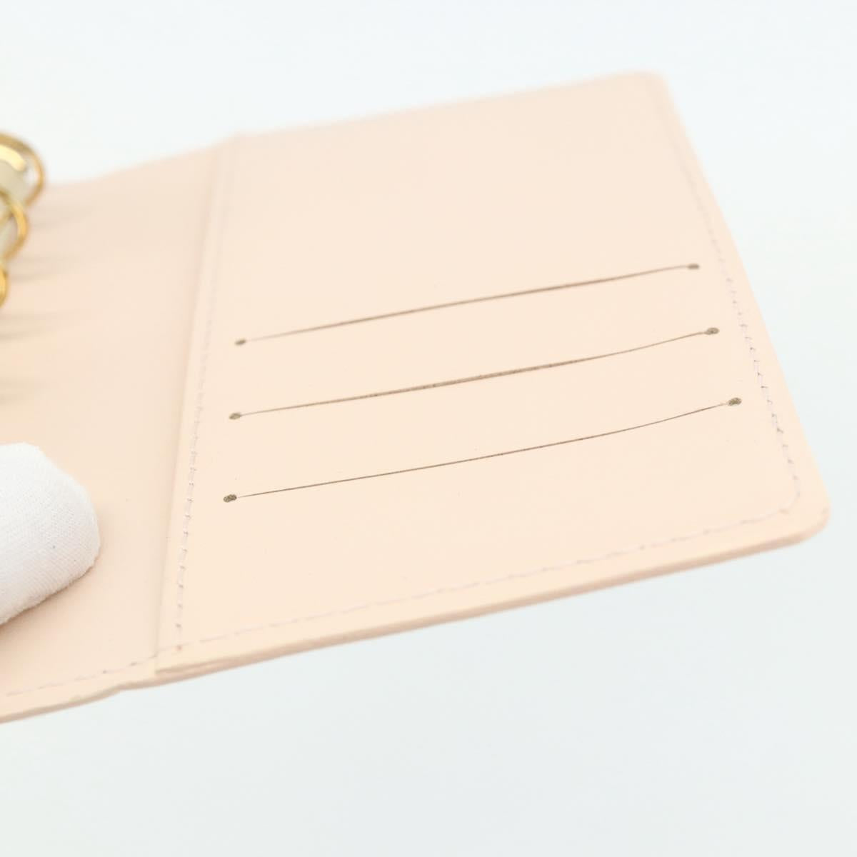 LOUIS VUITTON Vernis Agenda PM Cover Marshmallow Pink R21007 Auth 177352A