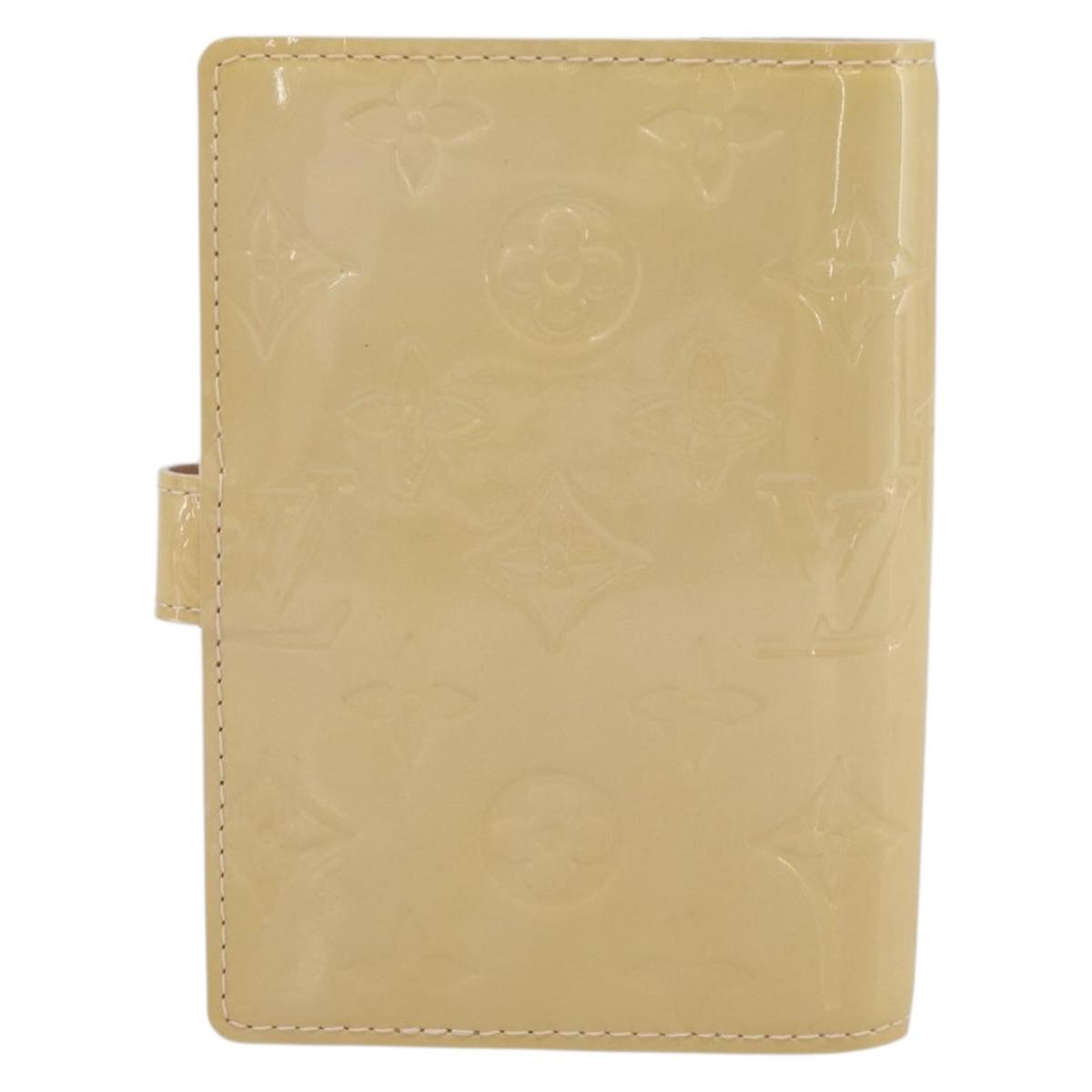 LOUIS VUITTON Vernis Agenda PM Cover Marshmallow Pink R21007 Auth 177352A