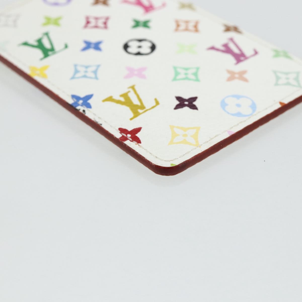 LOUIS VUITTON Monogram Multicolor Etui Miroir White M92651 LV Auth 177353A