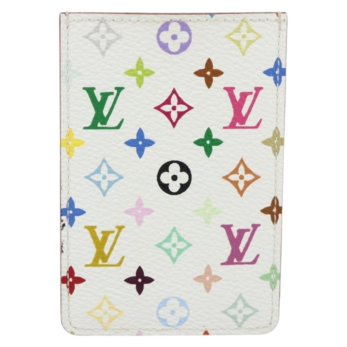 LOUIS VUITTON Monogram Multicolor Etui Miroir White M92651 LV Auth 177353A