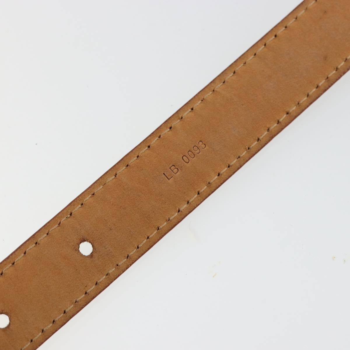 LOUIS VUITTON Multicolor Ceinture LV Belt White LV Auth 177354A