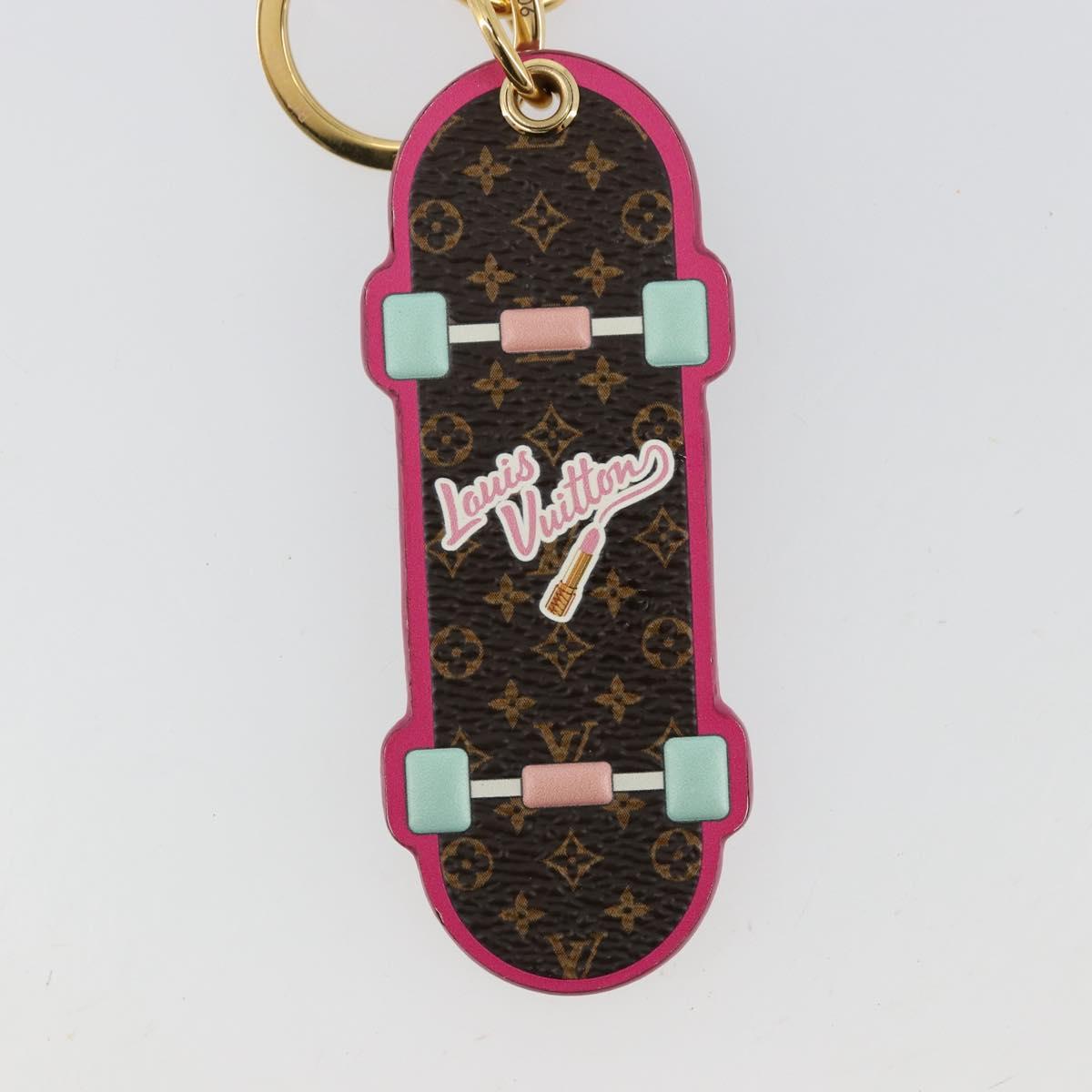 LOUIS VUITTON Porte Cles LV Skateboard Key Holder Pink M69006 LV Auth 177355A