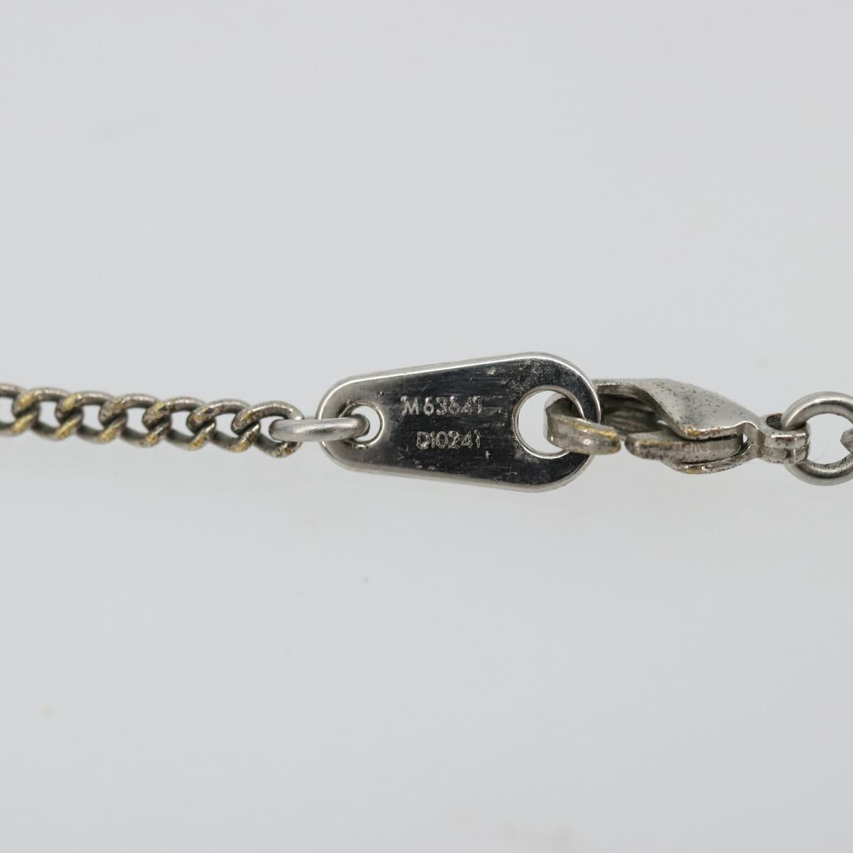 LOUIS VUITTON Eclipse Collier Charms Necklace Silver tone M63641 LV Auth 177357A