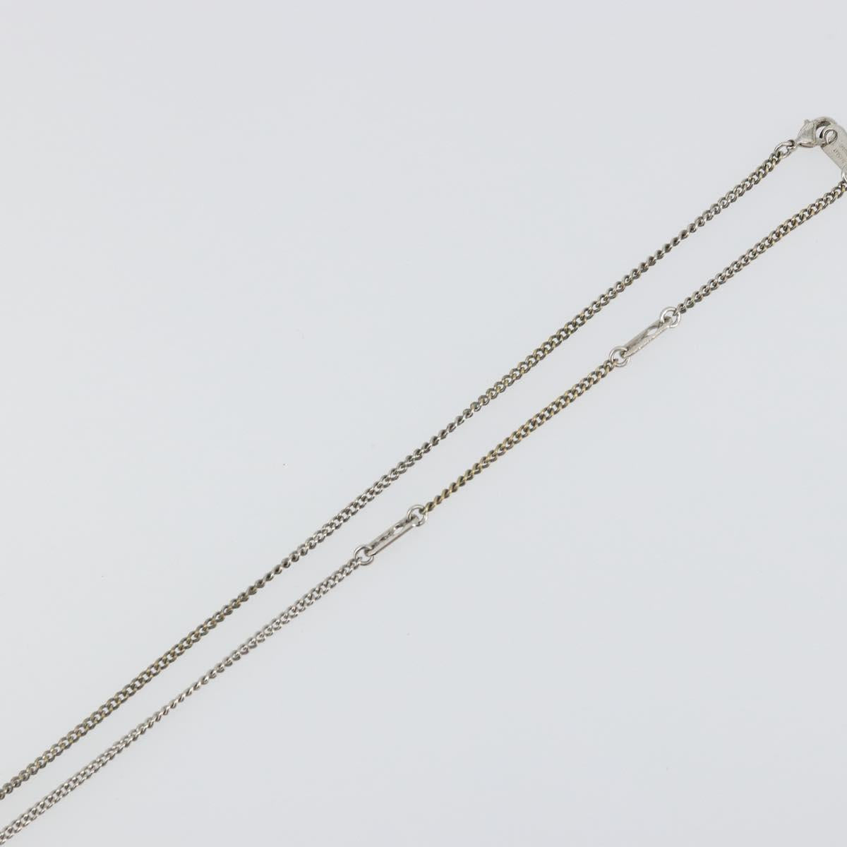 LOUIS VUITTON Eclipse Collier Charms Necklace Silver tone M63641 LV Auth 177357A