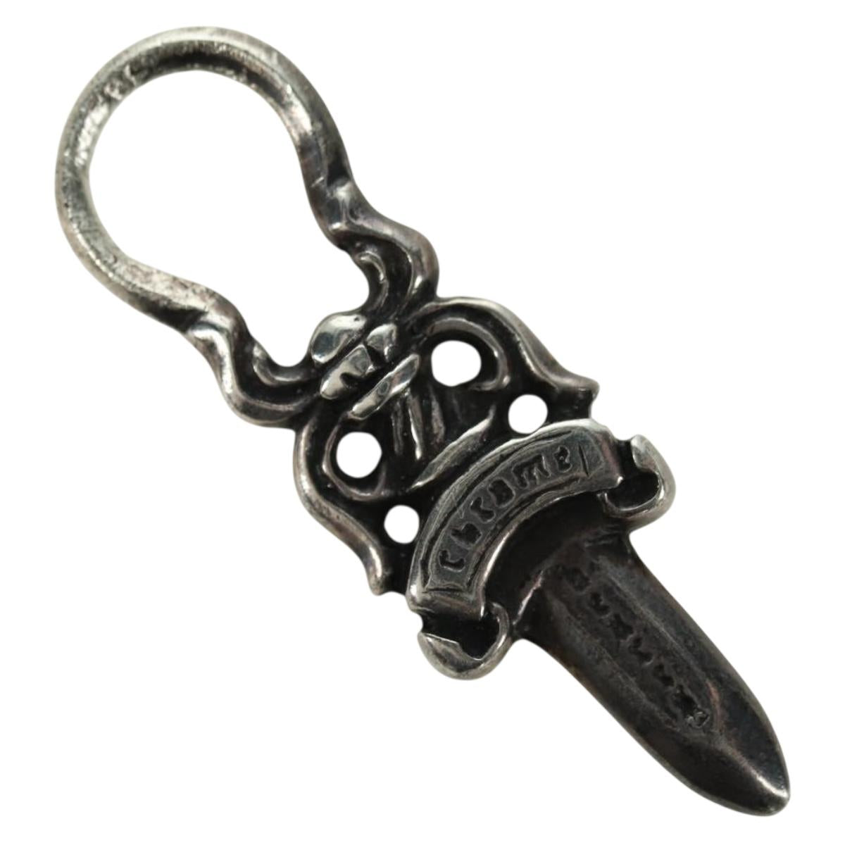 Chrome Hearts Dagger Charm Pendant Top Ag925 Silver Auth 177358V