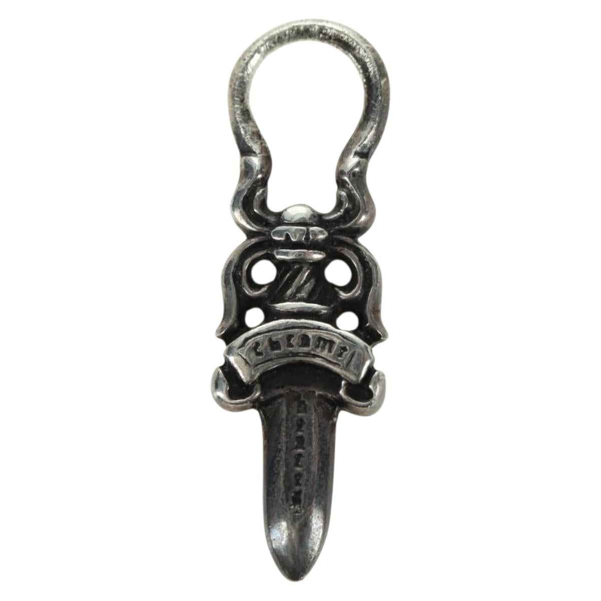 Chrome Hearts Dagger Charm Pendant Top Ag925 Silver Auth 177358V