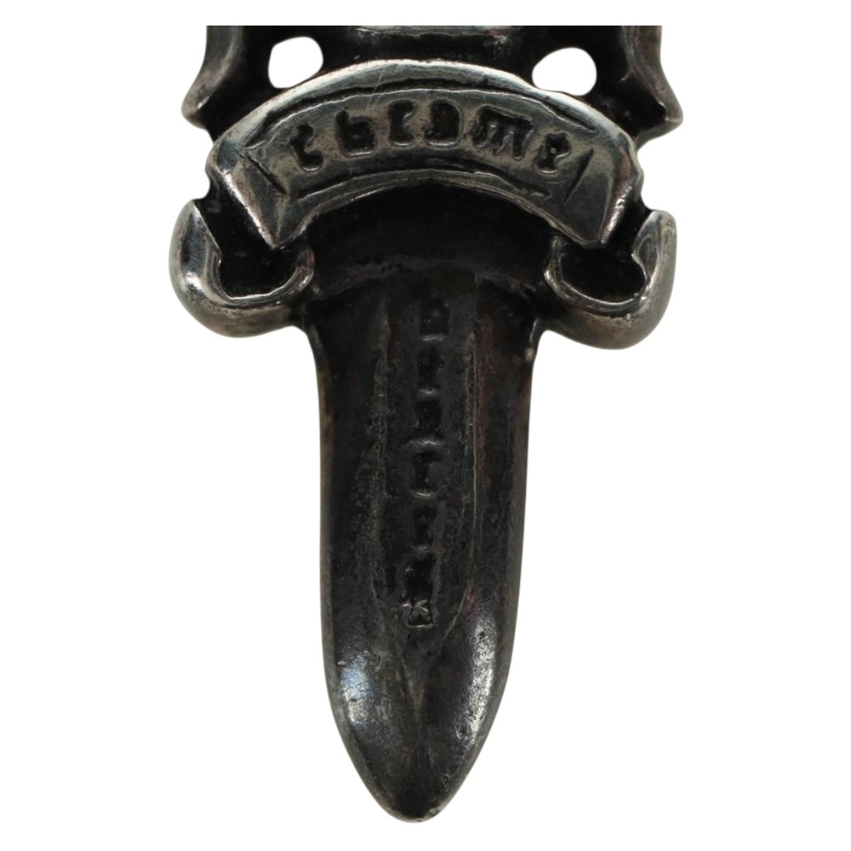 Chrome Hearts Dagger Charm Pendant Top Ag925 Silver Auth 177358V