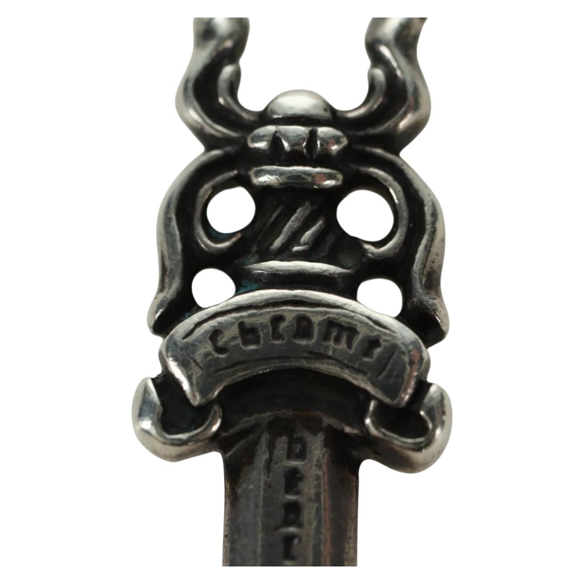 Chrome Hearts Dagger Charm Pendant Top Ag925 Silver Auth 177359V