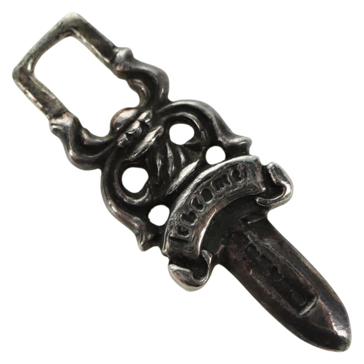 Chrome Hearts Dagger Charm Pendant Top Ag925 Silver Auth 177360V