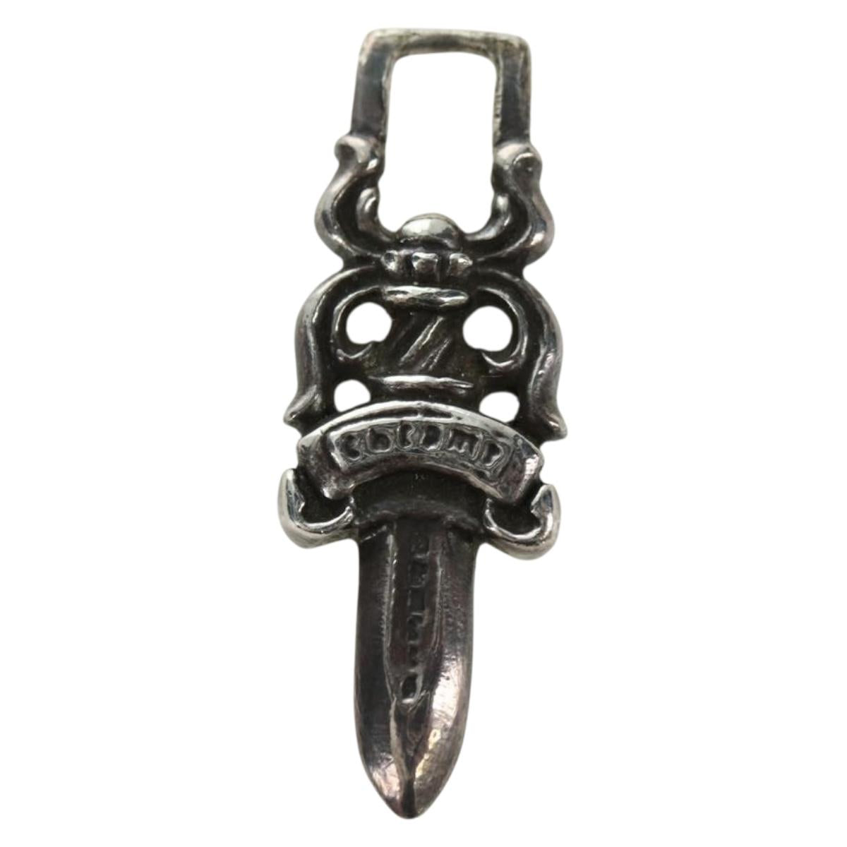 Chrome Hearts Dagger Charm Pendant Top Ag925 Silver Auth 177360V
