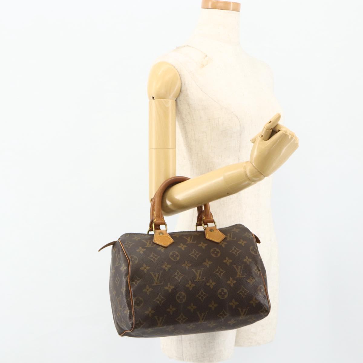 LOUIS VUITTON Monogram Speedy 25 Hand Bag M41528 LV Auth 177422