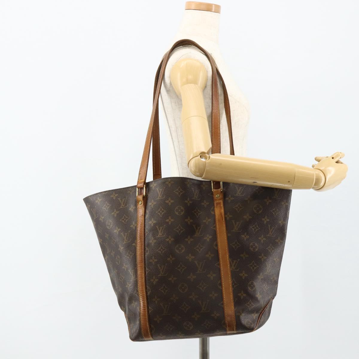 LOUIS VUITTON Monogram Sac Shopping Tote Bag M51108 LV Auth 177425