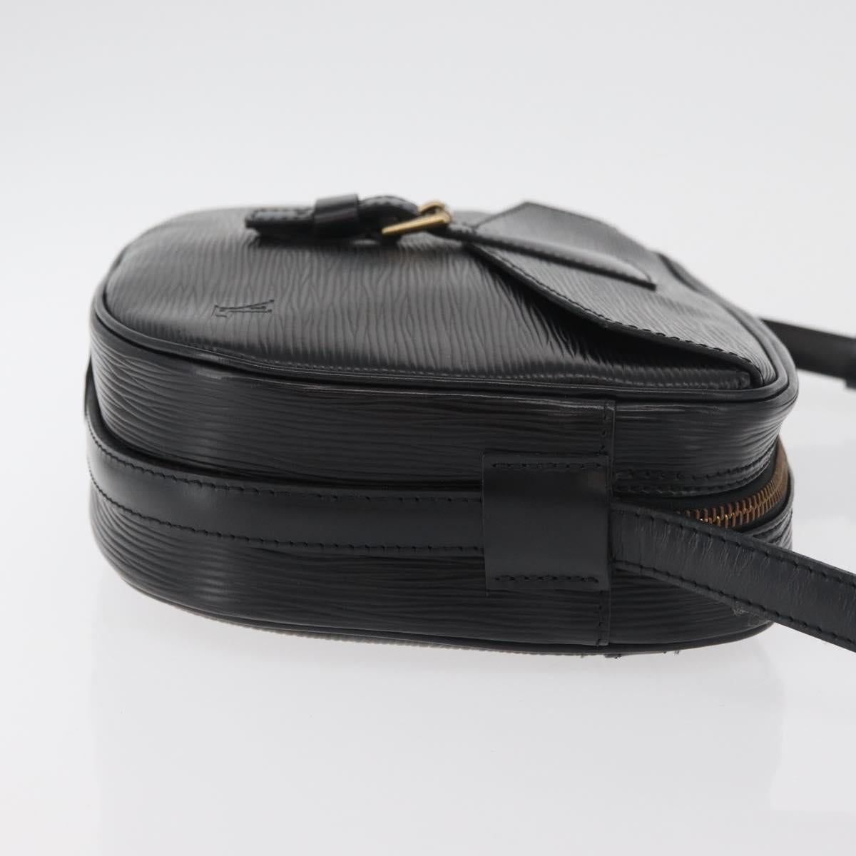 LOUIS VUITTON Epi Jeune Fille MM Shoulder Bag Black M52152 LV Auth 177429A