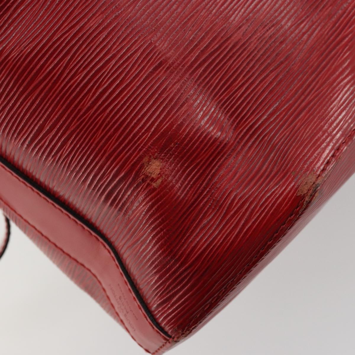LOUIS VUITTON Epi Sac Depaule GM Shoulder Bag Red M80197 LV Auth 177430