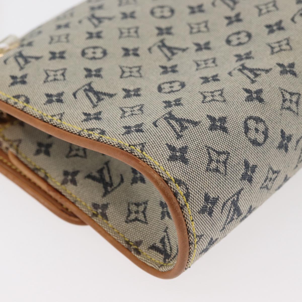 LOUIS VUITTON Monogram Mini Camille Chain Shoulder Bag Blue M92002 Auth 177432A