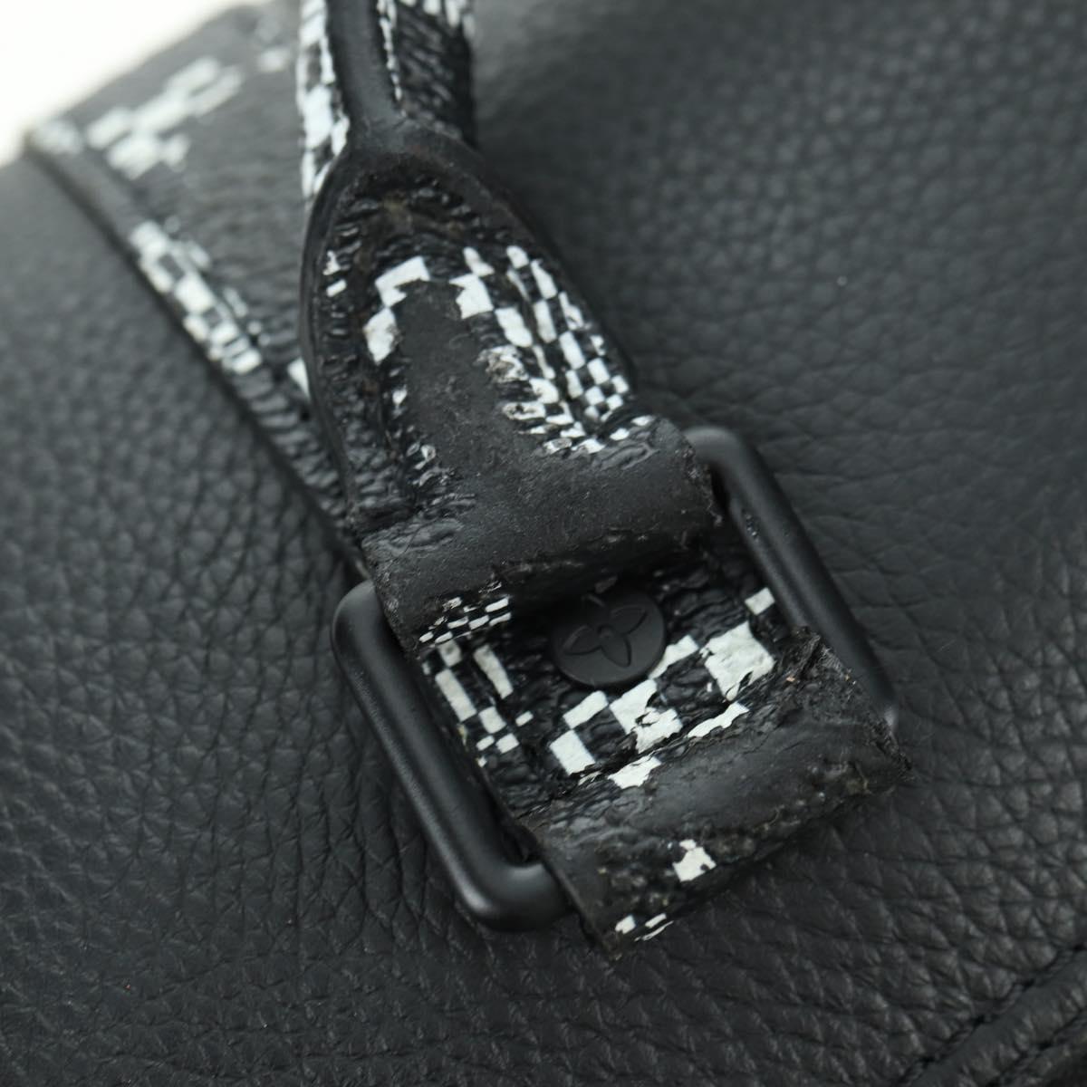 LOUIS VUITTON Damier Distorted City Keepall XS Bag Black M80202 LV Auth 177433SM