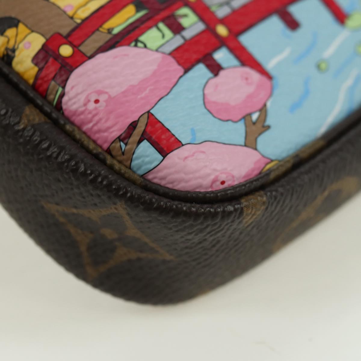 LOUIS VUITTON Monogram Vivienne Mini Pochette Accessoires M45905 LV Auth 177457M