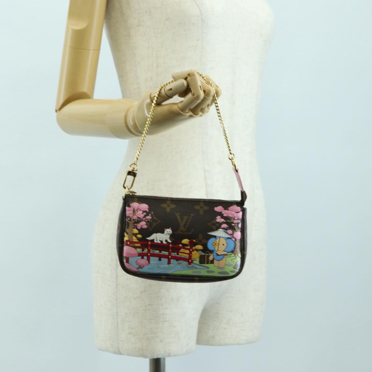 LOUIS VUITTON Monogram Vivienne Mini Pochette Accessoires M45905 LV Auth 177457M