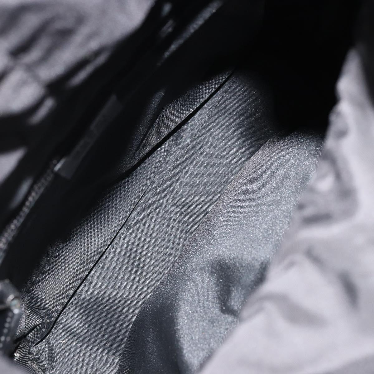 GUCCI GG Canvas Backpack Black Silver 019 0352 Auth 177495A