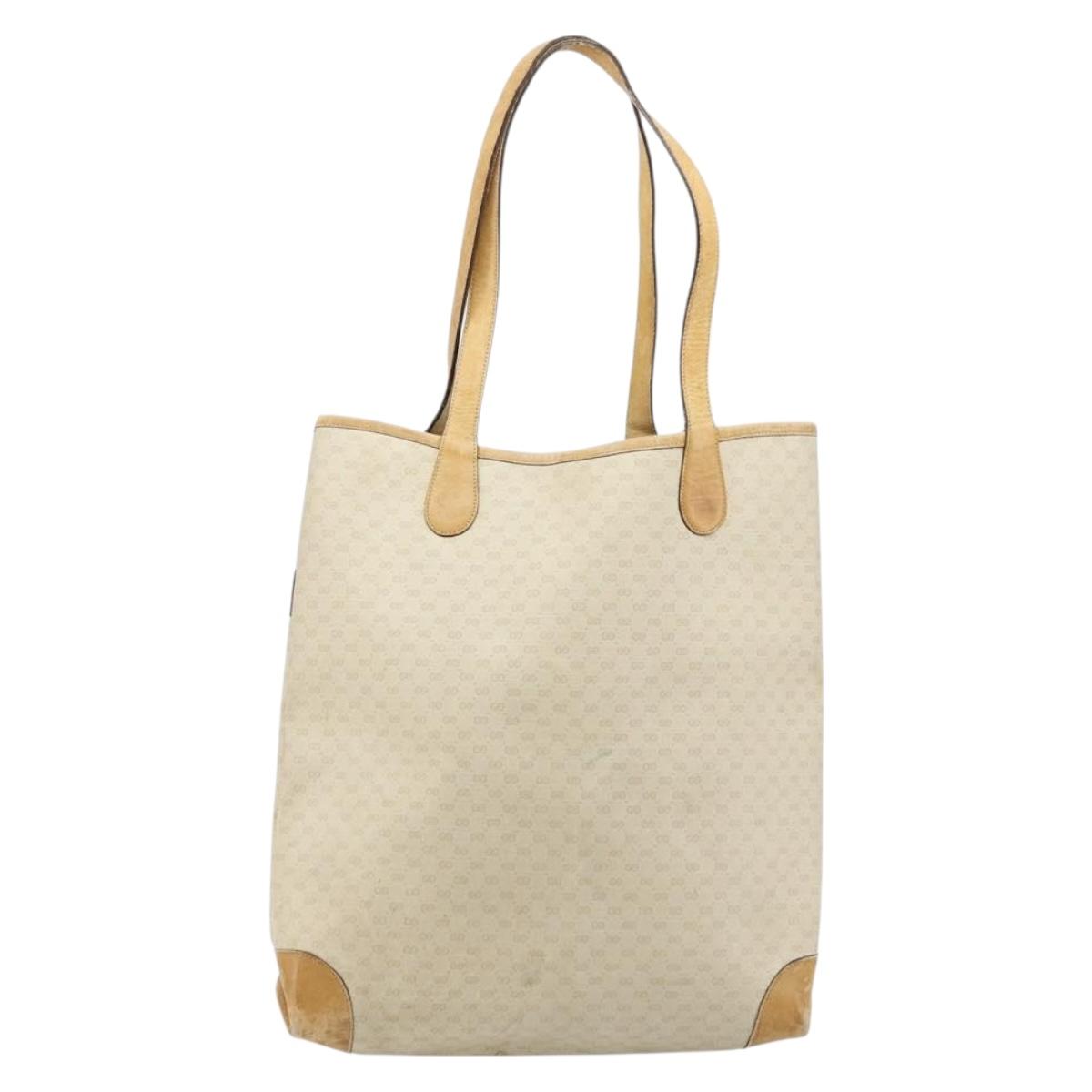 GUCCI GG Supreme Web Sherry Line Bag PVC Ivory Red 002 904 0131 Auth 177498
