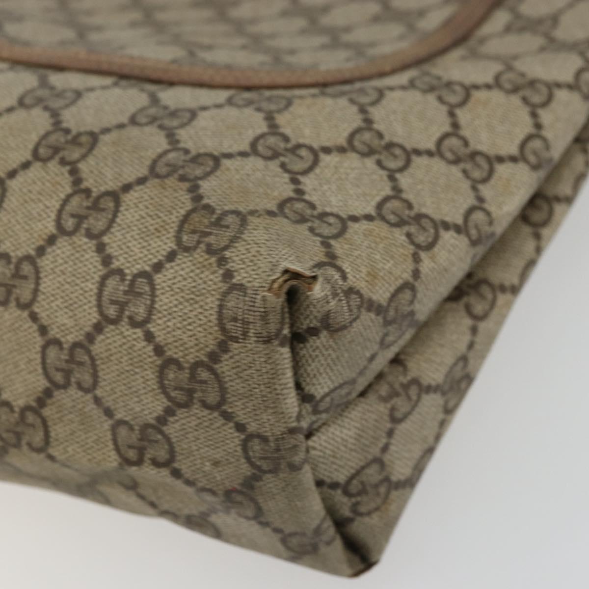 GUCCI GG Supreme Web Sherry Line Bag PVC Beige Red Green 39 02 003 Auth 177501