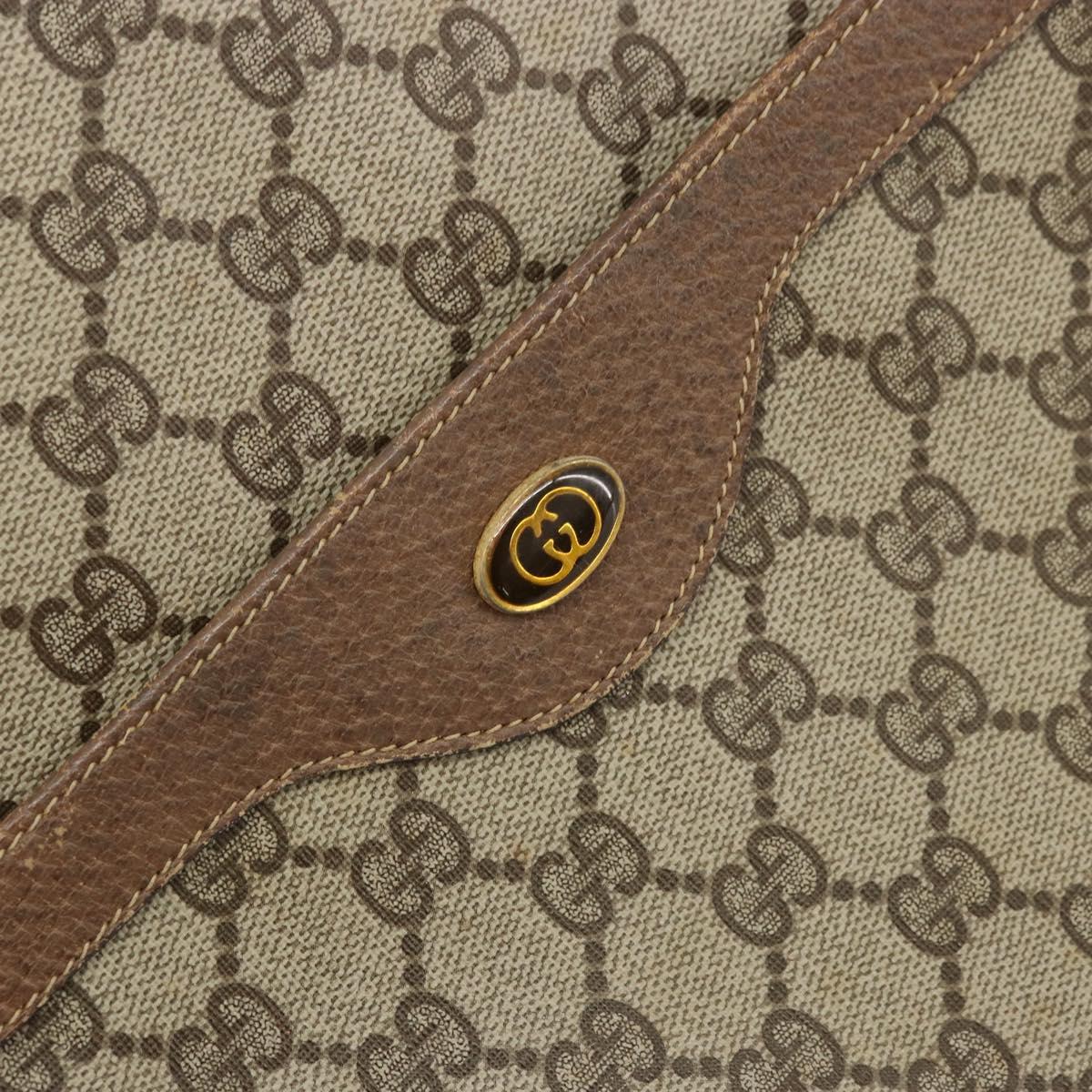 GUCCI GG Supreme Web Sherry Line Bag PVC Beige Red Green 39 02 003 Auth 177501