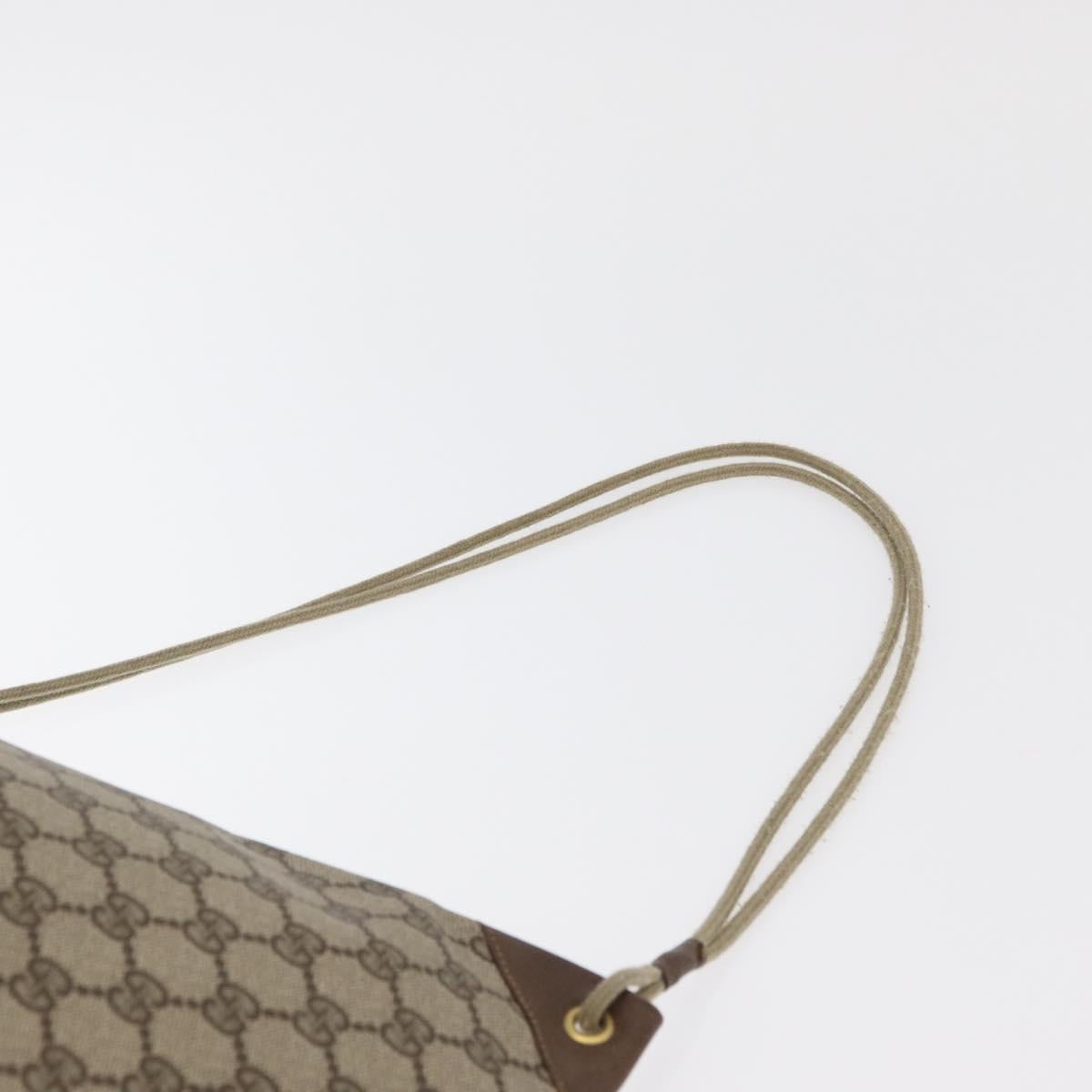 GUCCI GG Supreme purse Shoulder Bag PVC Beige Gold 97 19 302 Auth 177502