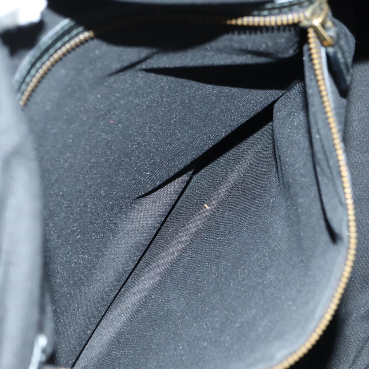 GUCCI GG Canvas Hand Bag Black Gold 211967 Auth 177510V