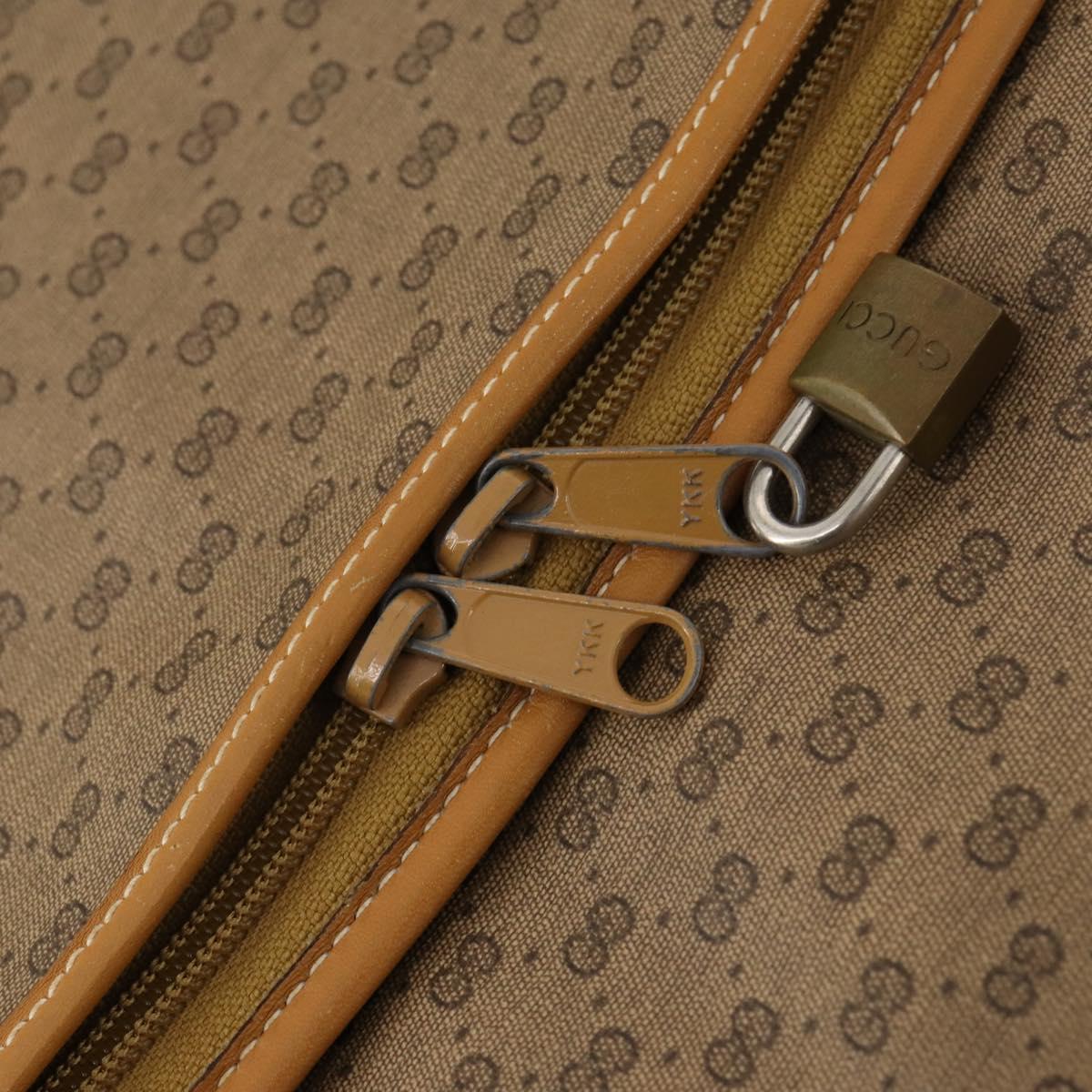 GUCCI Micro GG Supreme Garment Cover PVC Beige Auth 177519