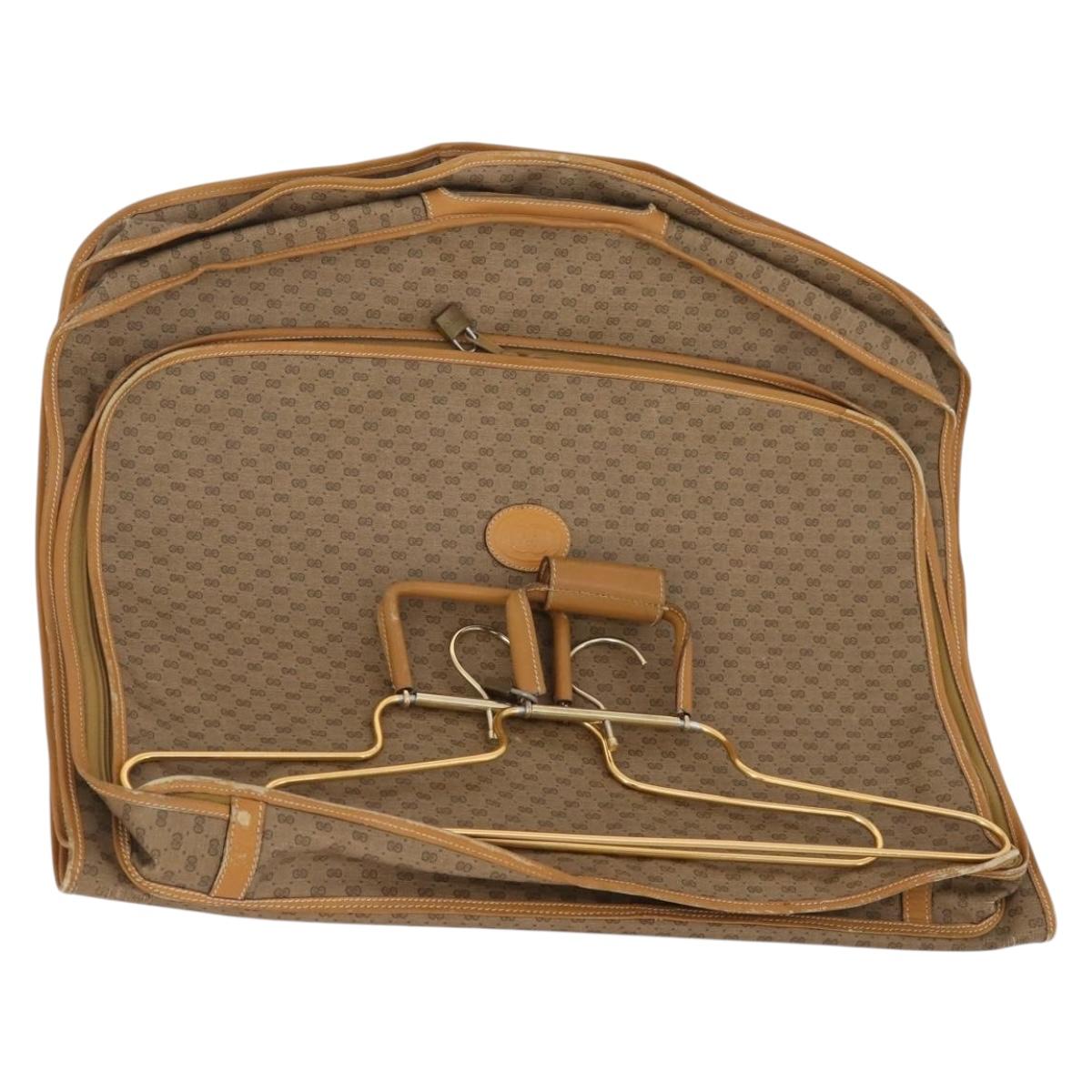 GUCCI Micro GG Supreme Garment Cover PVC Beige Auth 177519