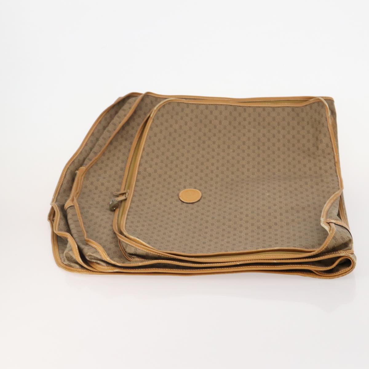 GUCCI Micro GG Supreme Garment Cover PVC Beige Auth 177519