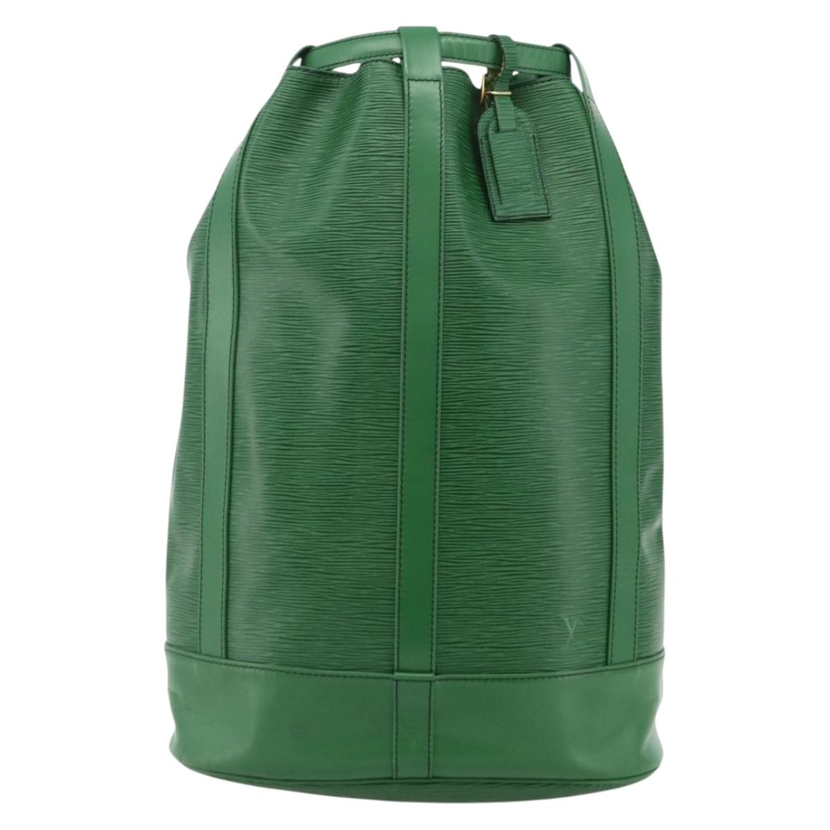 LOUIS VUITTON Epi Randonnee GM Shoulder Bag Green M43084 LV Auth 177520