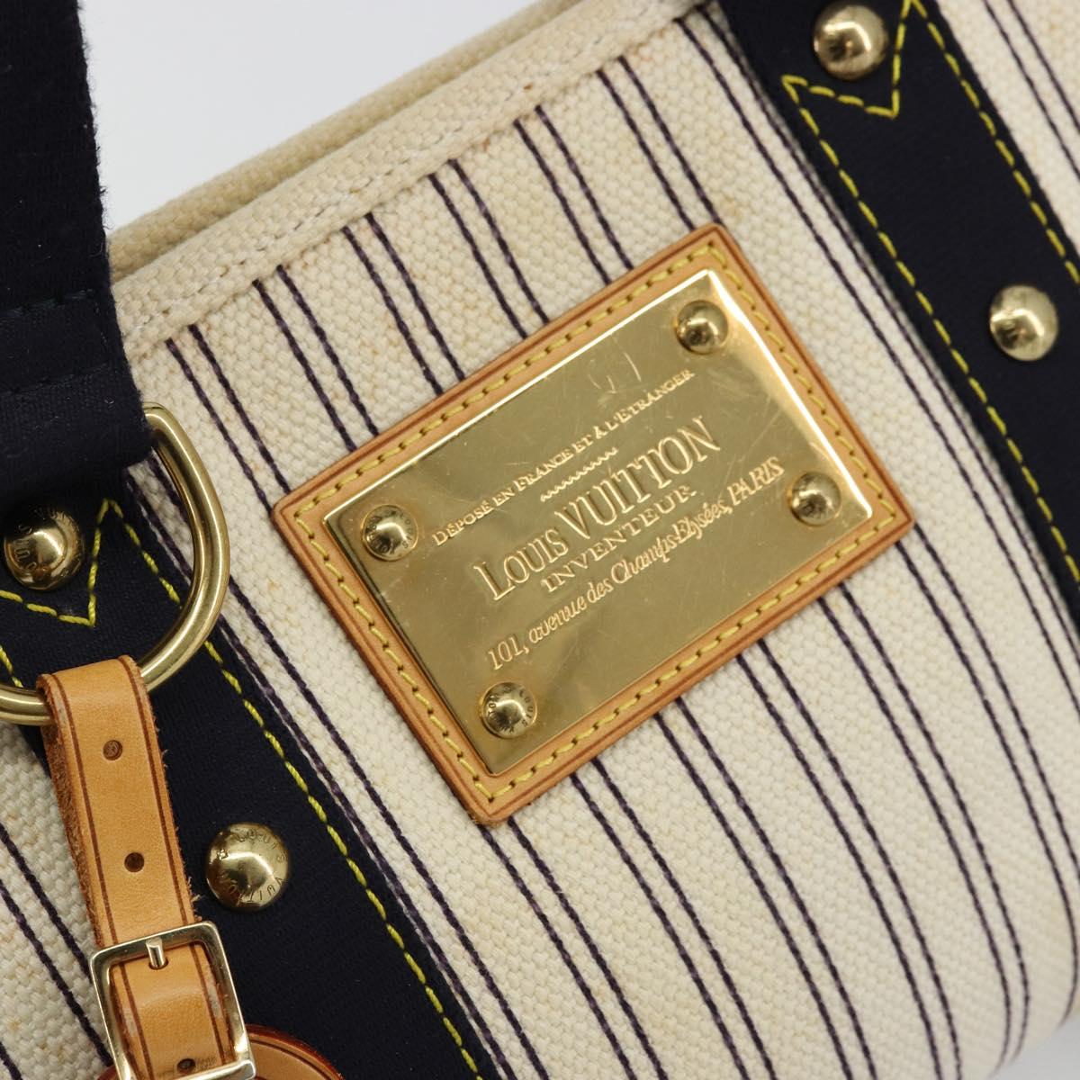 LOUIS VUITTON Antigua Cabas PM Hand Bag Beige M40134 LV Auth 177549