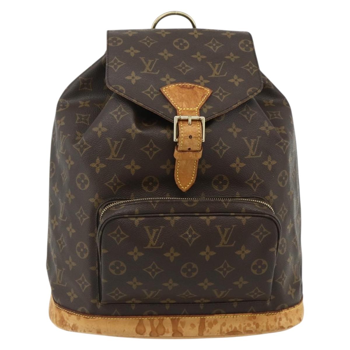 LOUIS VUITTON Monogram Montsouris GM Backpack M51135 LV Auth 177554