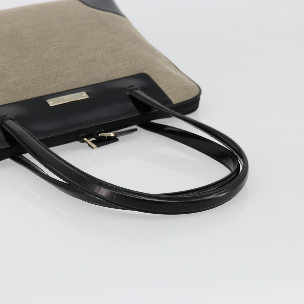 GUCCI Tote Bag Canvas Leather Beige Gold 002 1122 3444 Auth 177565