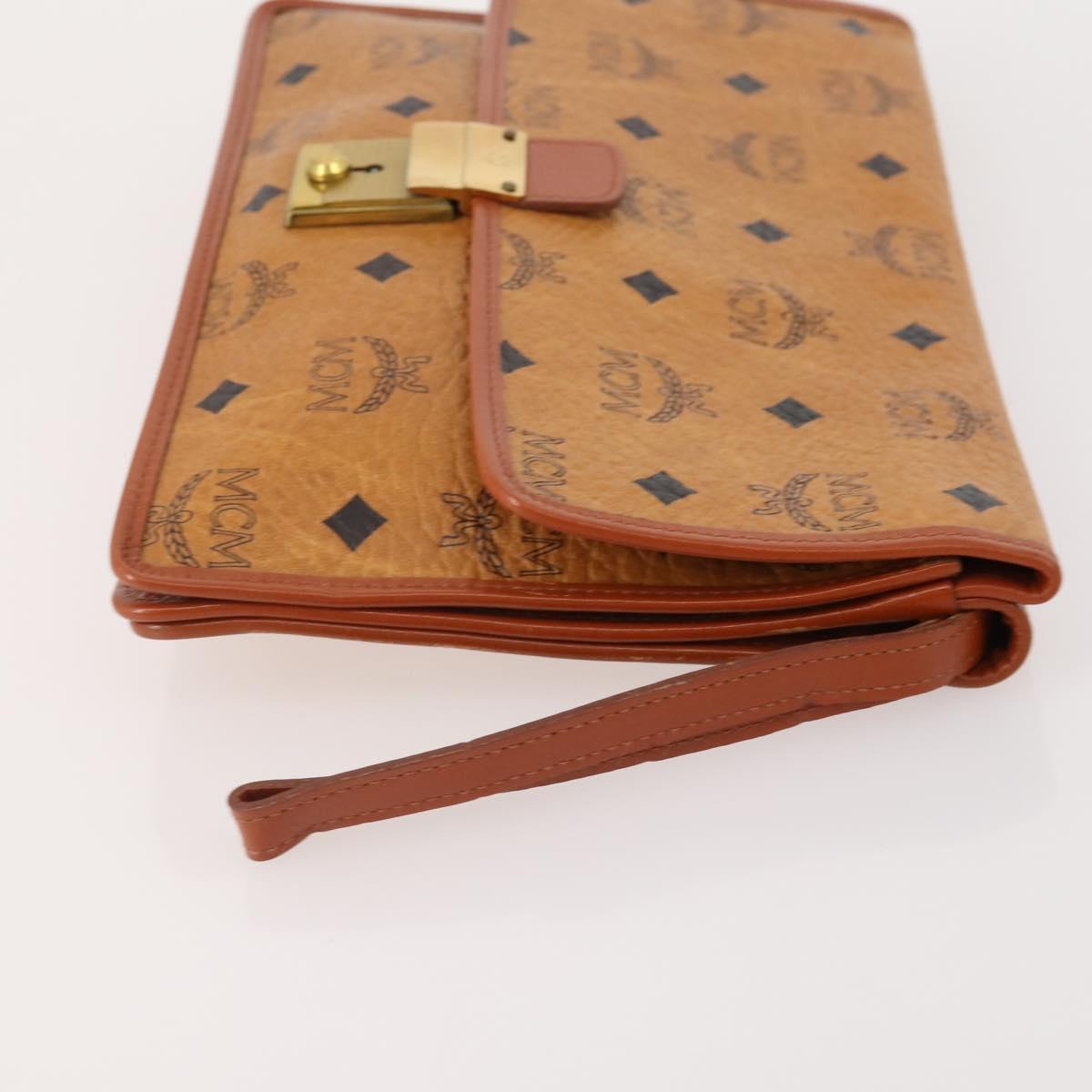 GUCCI MCM GG Canvas Vicetos Logogram Clutch Bag 3 Set Beige Brown Auth 177575