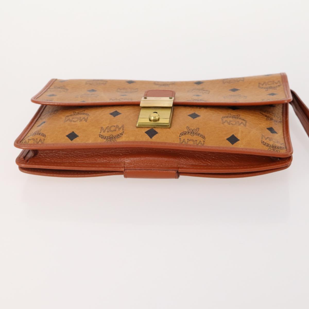 GUCCI MCM GG Canvas Vicetos Logogram Clutch Bag 3 Set Beige Brown Auth 177575