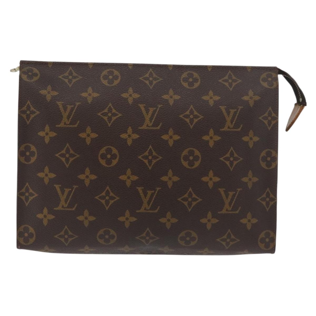LOUIS VUITTON Monogram Poche Toilette 26 Pouch M47542 LV Auth 177591