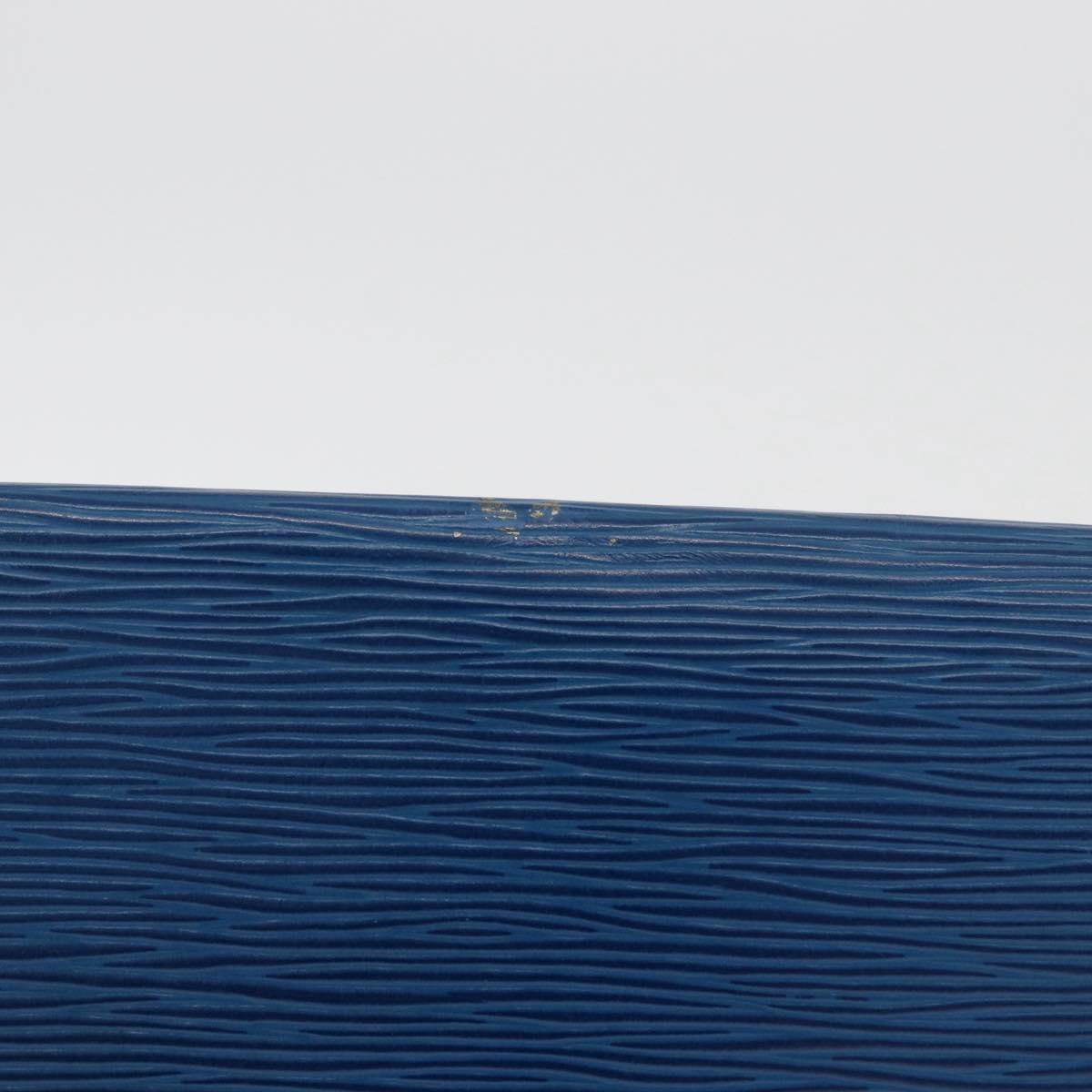 LOUIS VUITTON Epi Jena Clutch Bag Blue M52715 LV Auth 177598