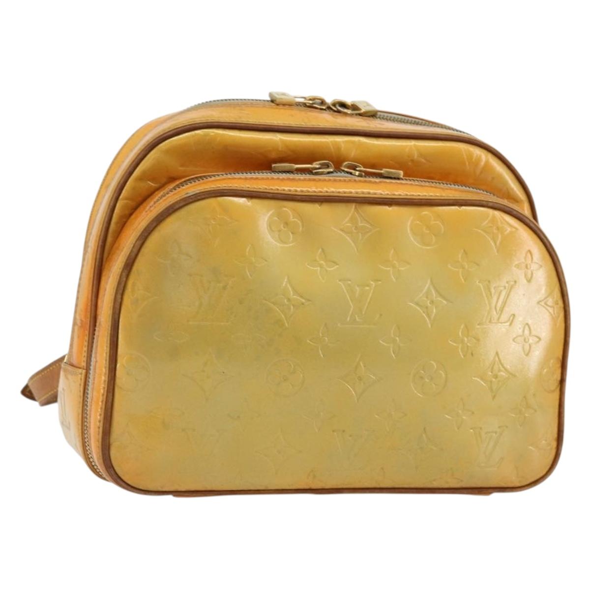 LOUIS VUITTON Monogram Vernis Marley Backpack Gris M91038 LV Auth 177599