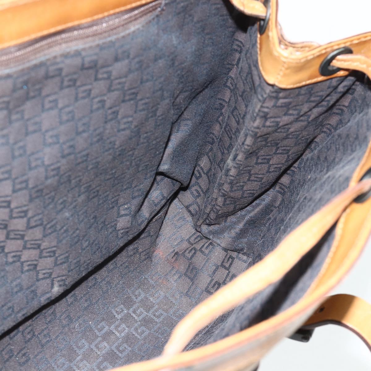 GUCCI Hand Bag Leather Beige 101287 Auth 177601
