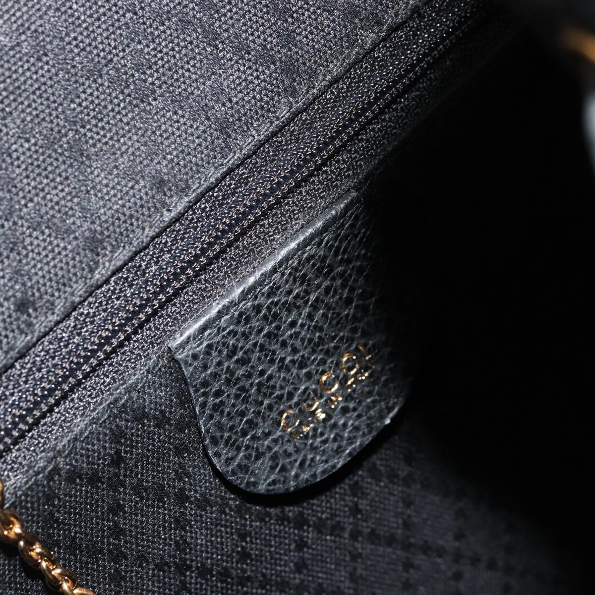 GUCCI Bamboo Backpack Suede Black Gold 003 1705 0030 Auth 177608