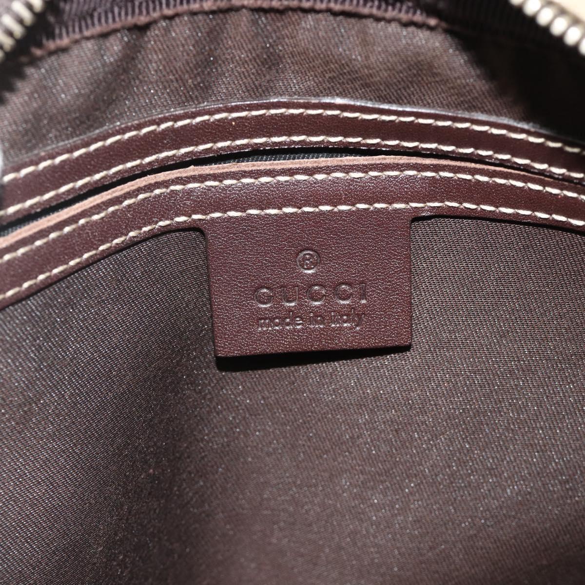 GUCCI GG Supreme Shoulder Bag PVC Leather Beige Gold 201448 Auth 177612A