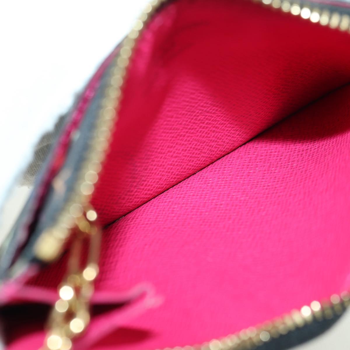 LOUIS VUITTON Multicolor Pochette Cles NM Coin Purse Black M60279 Auth 177627SAM