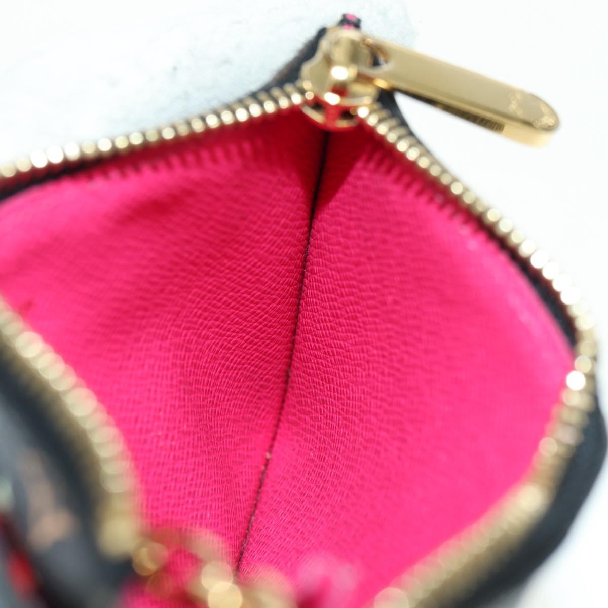 LOUIS VUITTON Multicolor Pochette Cles NM Coin Purse Black M60279 Auth 177627SAM
