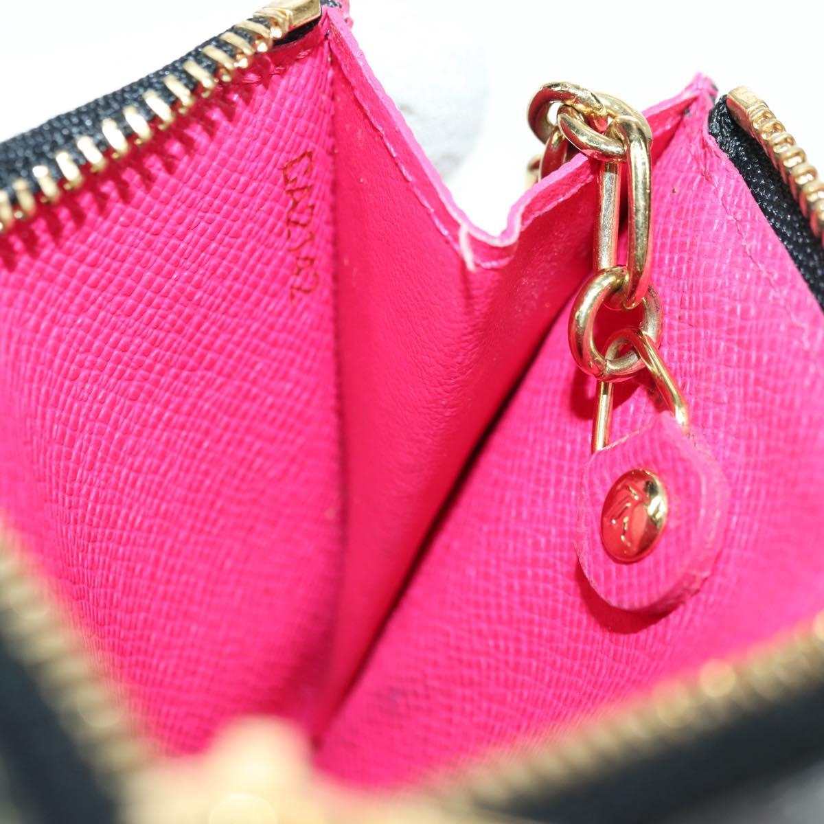 LOUIS VUITTON Multicolor Pochette Cles NM Coin Purse Black M60279 Auth 177627SAM