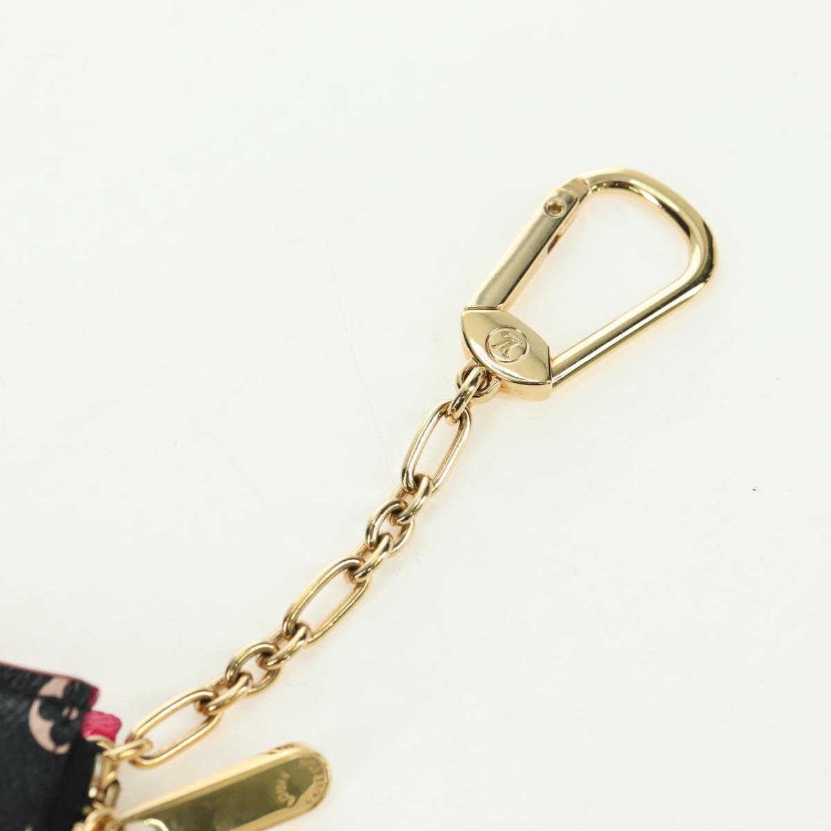 LOUIS VUITTON Multicolor Pochette Cles NM Coin Purse Black M60279 Auth 177627SAM